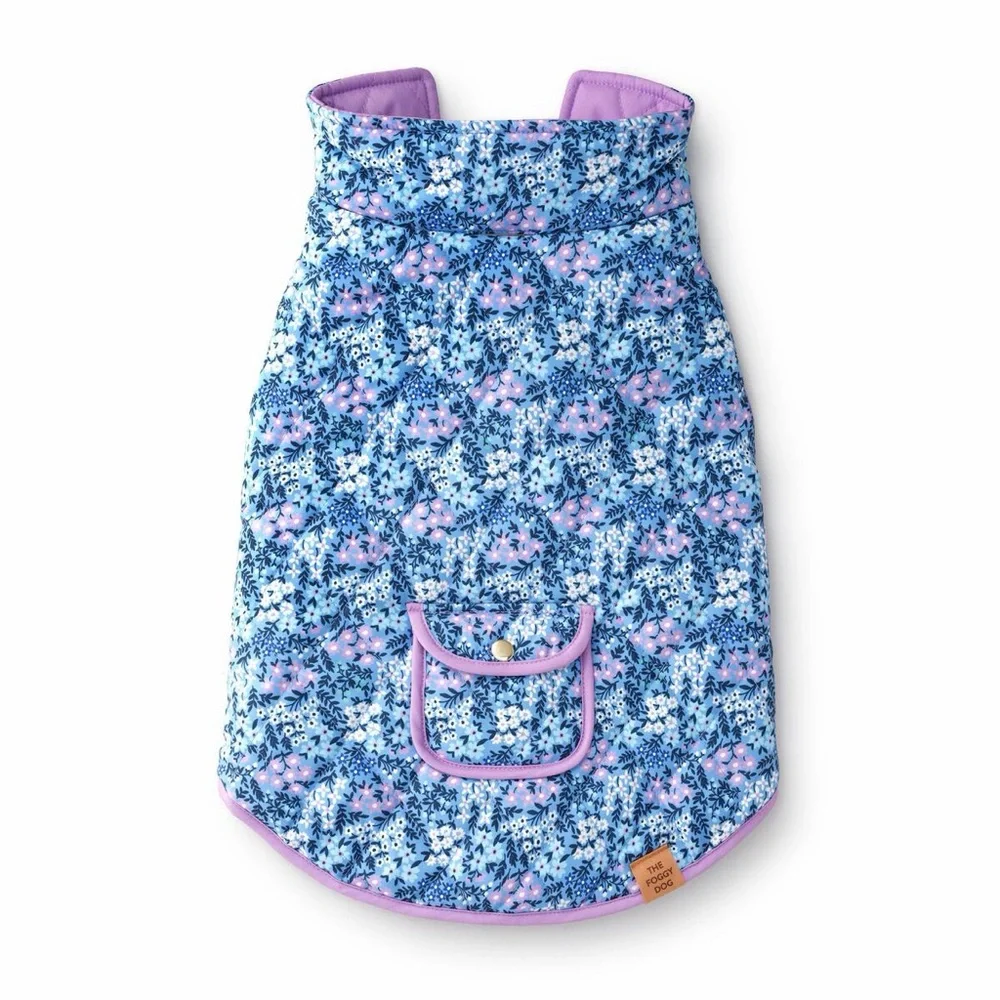 The Foggy Dog Mini Meadow Reversible Dog Jacket